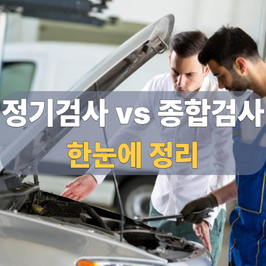 정기검사 종합검사 차이 대표 이미지